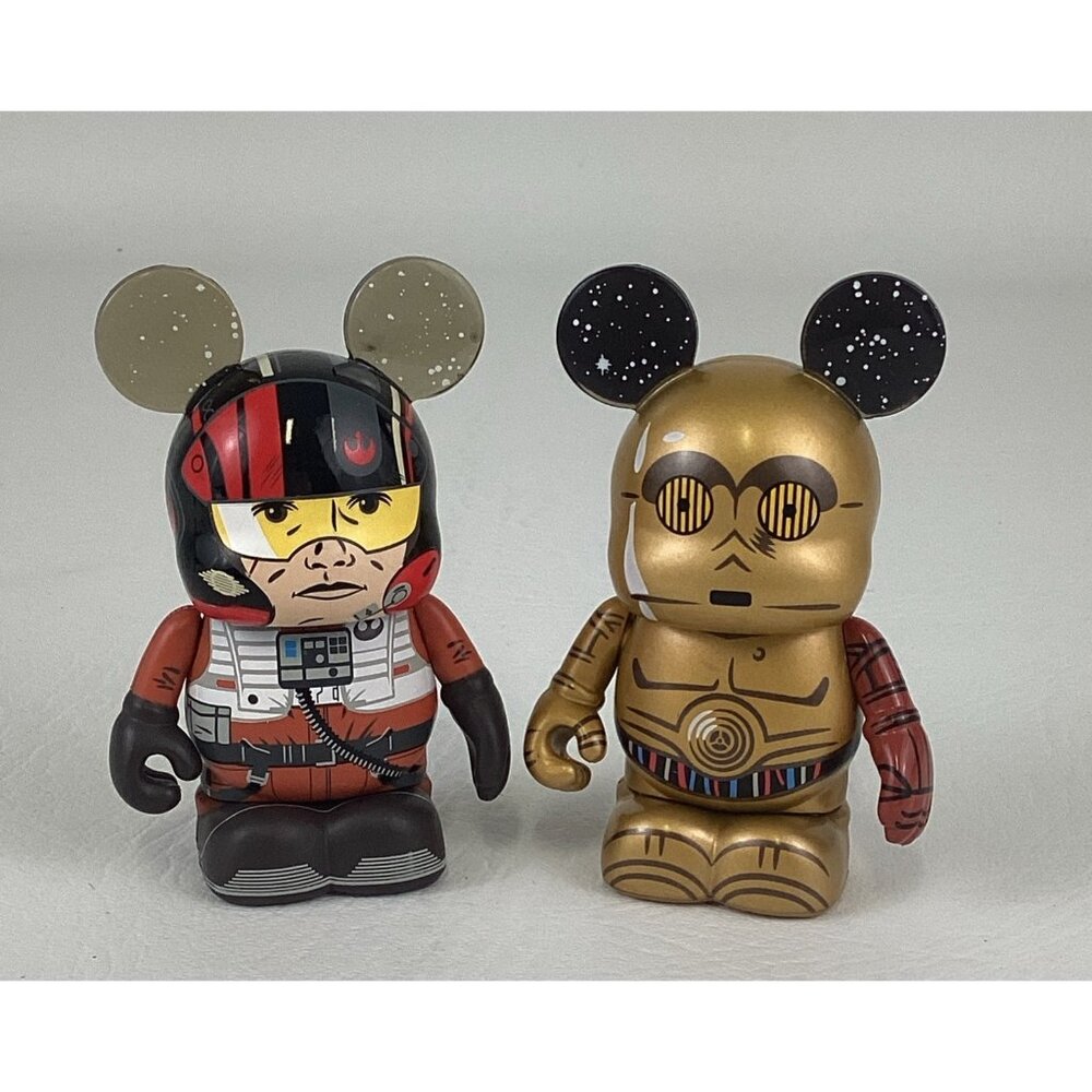 Disney Store Park Vinylmation Star Wars C-3PO Poe Dameron 3" Vinyl Figure Lot 24